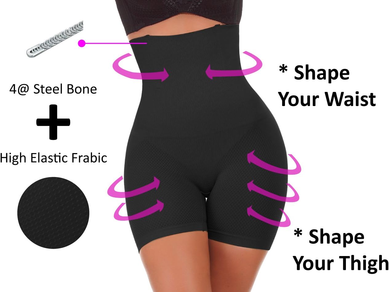 Women’s High-Waisted Tummy Control Knickers Shapewear – Butt Lifter, Slimming Briefs & Body Sculpting Boyshorts