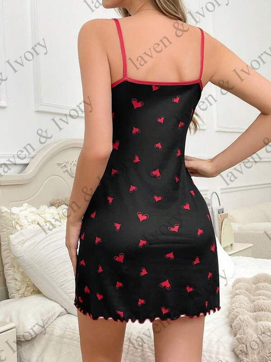 Laven & Ivory Lace Babydoll Nightwear for Women