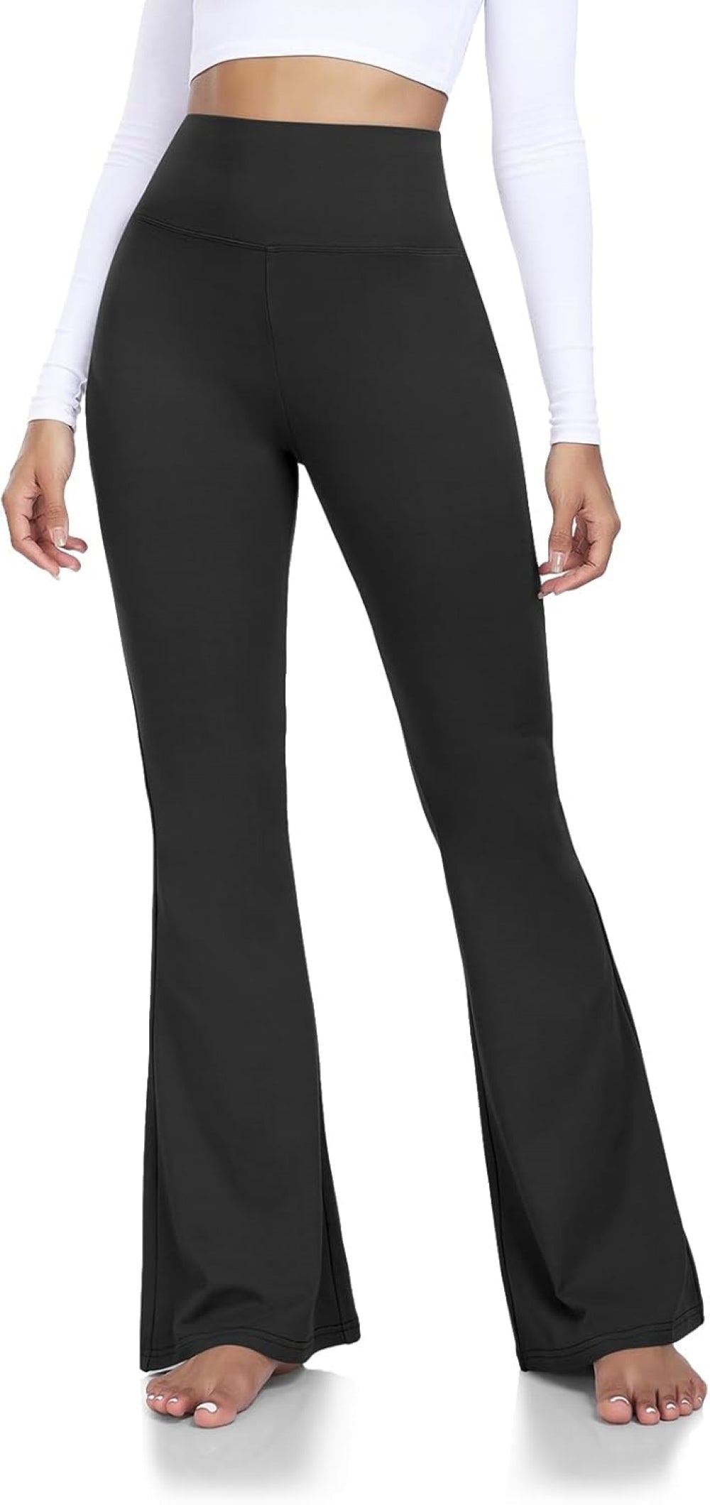 High-Waisted Flared Yoga Pants for Women | Bootcut Tummy Control Leggings | Stretchy Workout & Casual Wear (XS-XL)