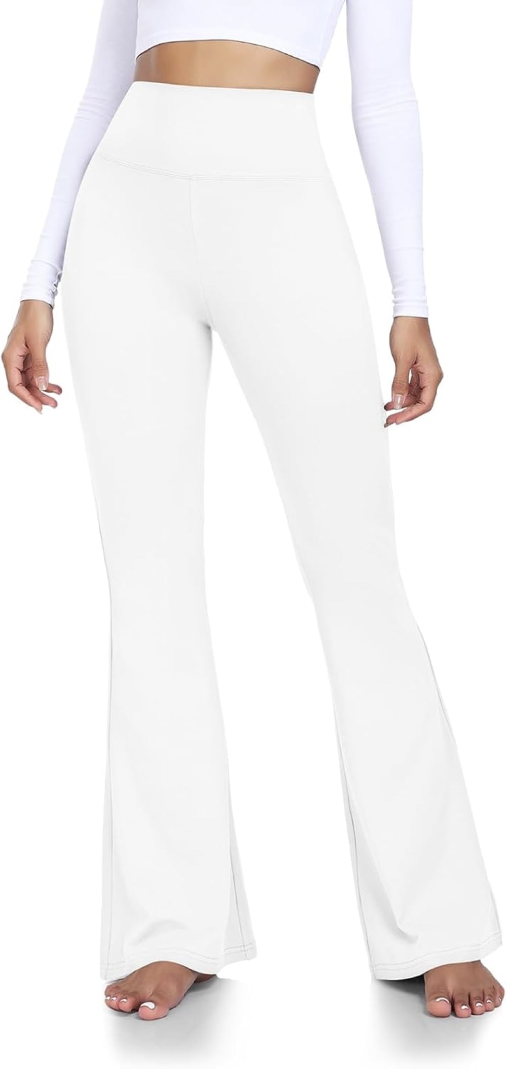 High-Waisted Flared Yoga Pants for Women | Bootcut Tummy Control Leggings | Stretchy Workout & Casual Wear (XS-XL)