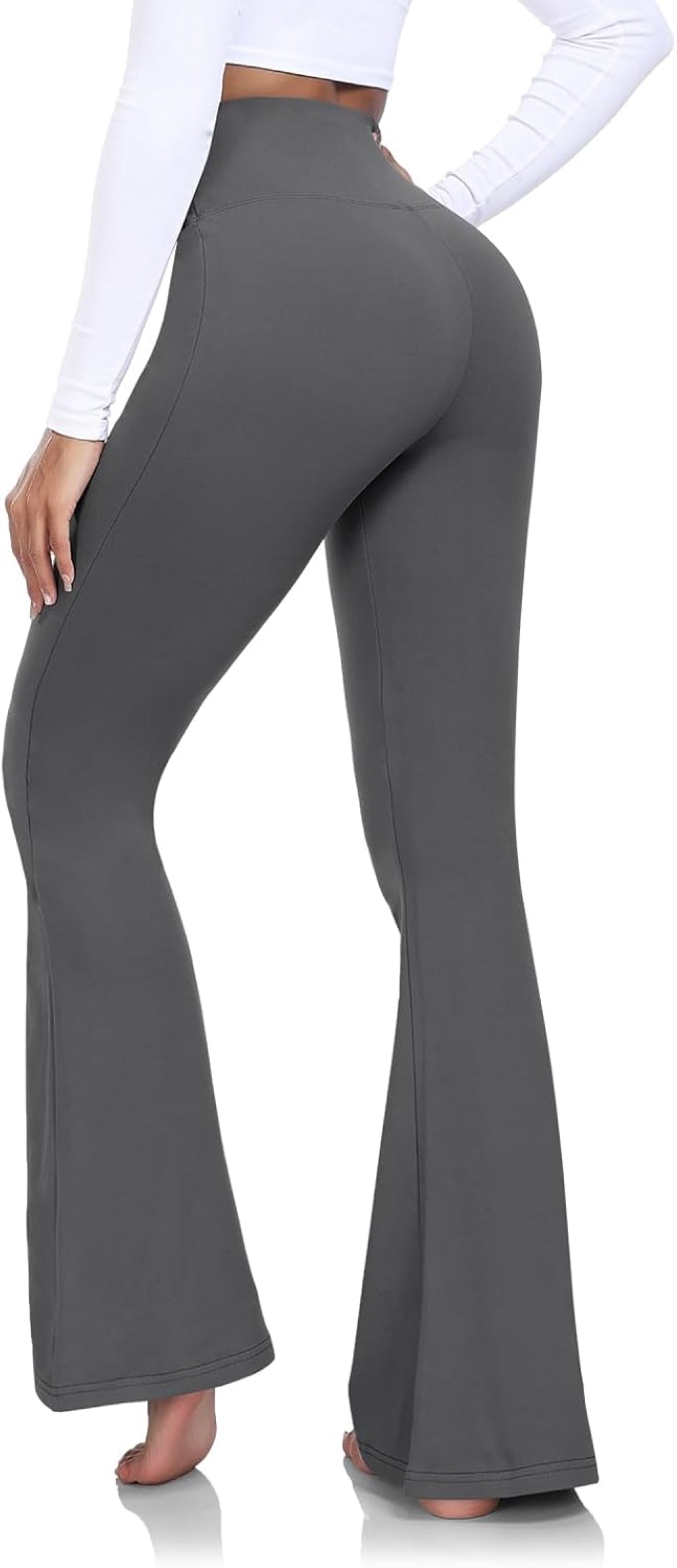 High-Waisted Flared Yoga Pants for Women | Bootcut Tummy Control Leggings | Stretchy Workout & Casual Wear (XS-XL)