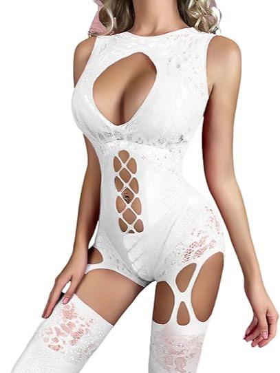 Lace Mesh Bodysuit – One Piece Lace Lingerie | Laven & Ivory