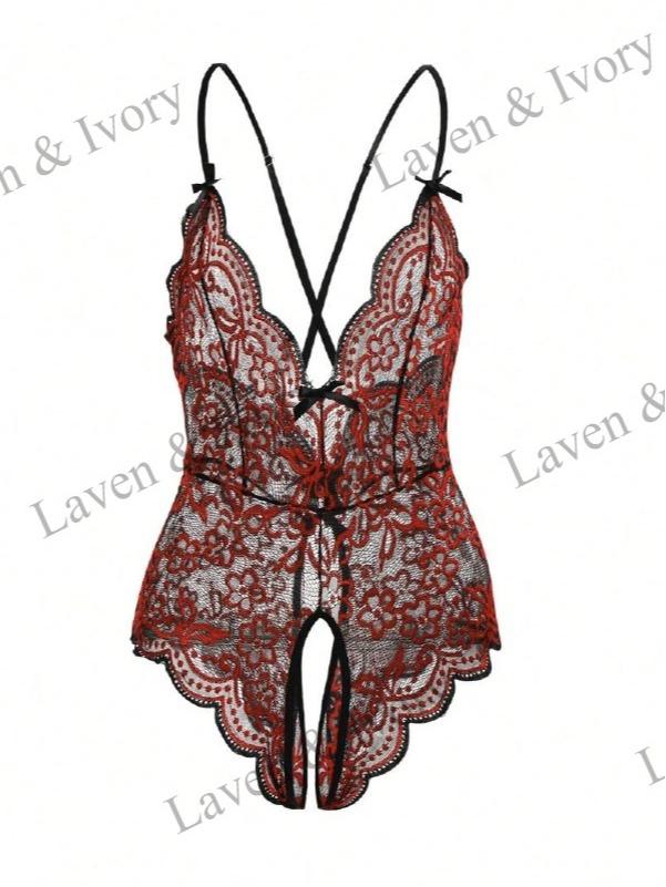 Laven & Ivory Lace Bodysuit for Women - One Piece Lingerie