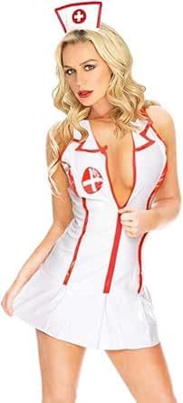 White Nurse Costume - Style A detail