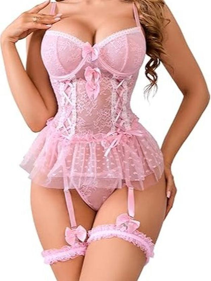 Laven & Ivory Lace Bodysuit for Women - One Piece Lingerie