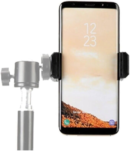 Adjustable Universal Phone Tripod Mount | iPhone Camera Grip & Overhead Phone Holder for Tripod