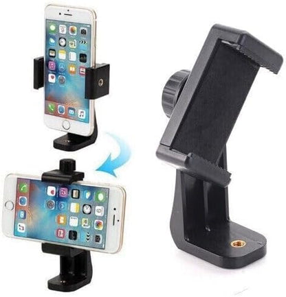 Tripod Phone Mount Holder Head Standard Screw Adapter Rotatable Compatible for Most Cellphones