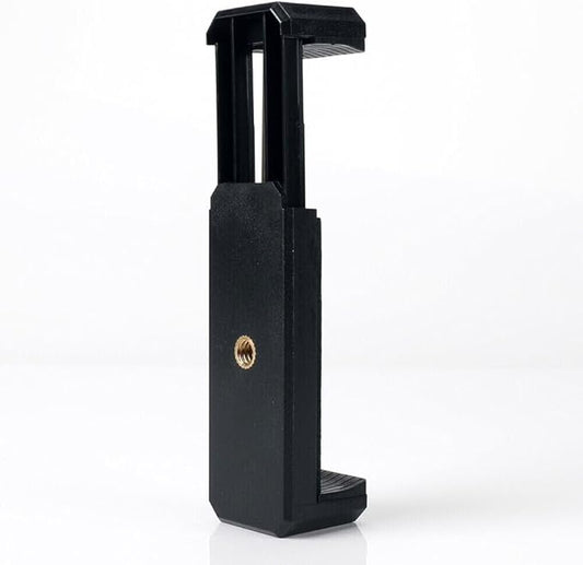 Adjustable Universal Phone Tripod Mount | iPhone Camera Grip & Overhead Phone Holder for Tripod