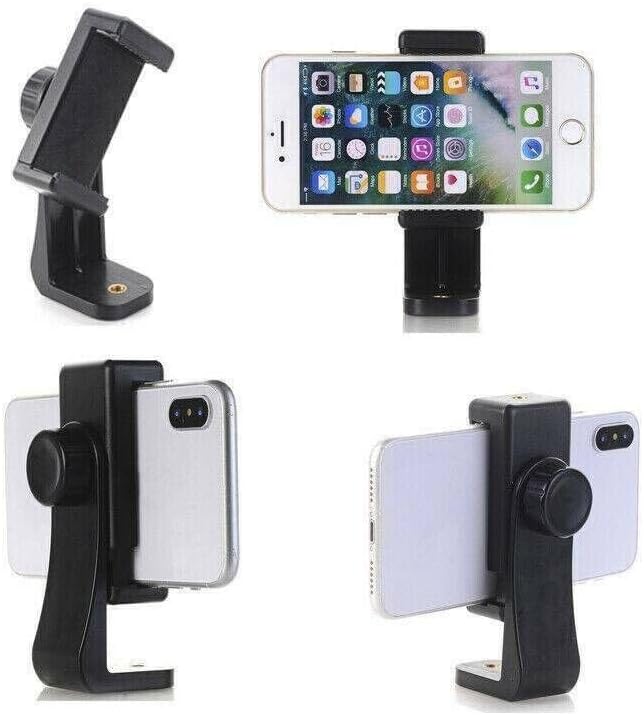 Tripod Phone Mount Holder Head Standard Screw Adapter Rotatable Compatible for Most Cellphones