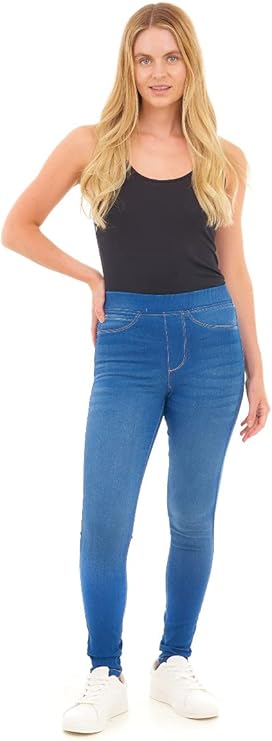 Women's Ladies Denim Jeans Jeggings Skinny Fit Classic Casual Trousers Pants with Pockets