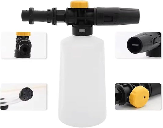 Laven & Ivory High-Pressure Snow Foam Lance Cannon Washer - 750ML Adjustable Sprayer Nozzle for Karcher K2 K3 K4 K5 K6 K7 - Car Soap Foam Gun