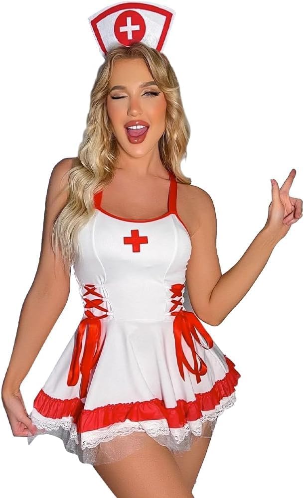 White Nurse Costume Lingerie