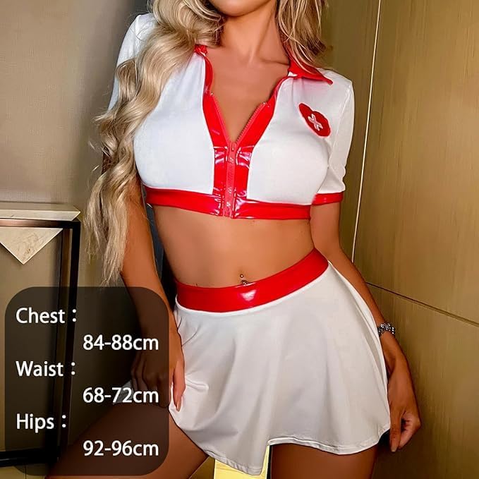 White Nurse Costume - Style D size chart
