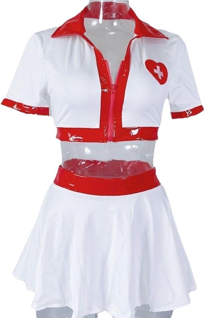 White Nurse Costume - Style D detail