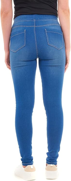 Women's Ladies Denim Jeans Jeggings Skinny Fit Classic Casual Trousers Pants with Pockets