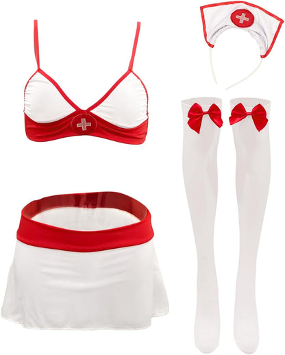 White Nurse Costume - Style C detail