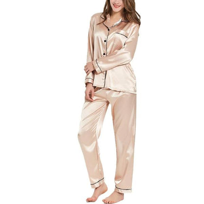 Laven & Ivory Women's Satin Pyjama Set - Soft Loungewear