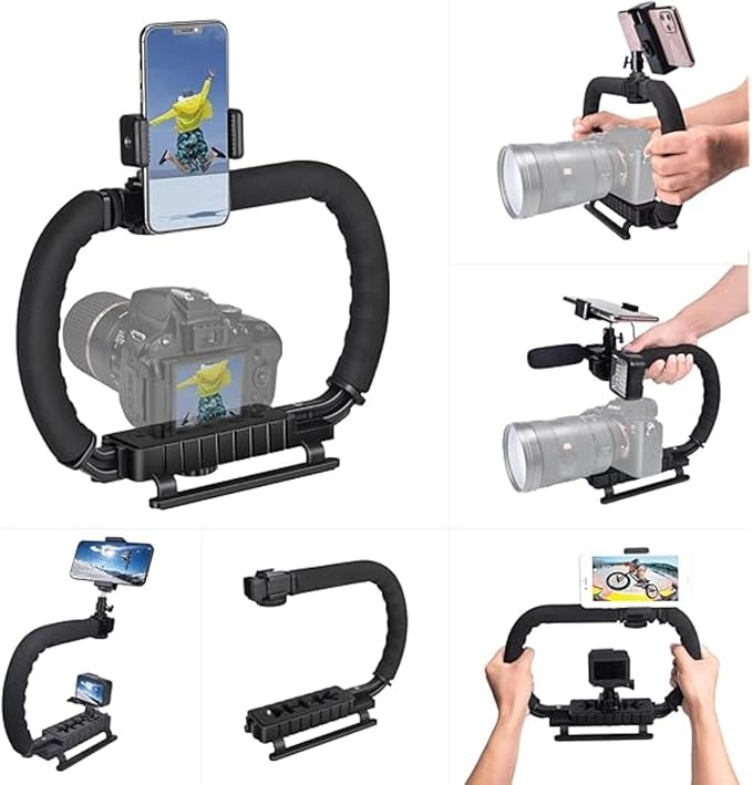 Laven & Ivory Camera Stabilizer Handle Grip for DSLR & Action Cameras – Video Recording Stabilizer with Anti-Slip Foam Grip