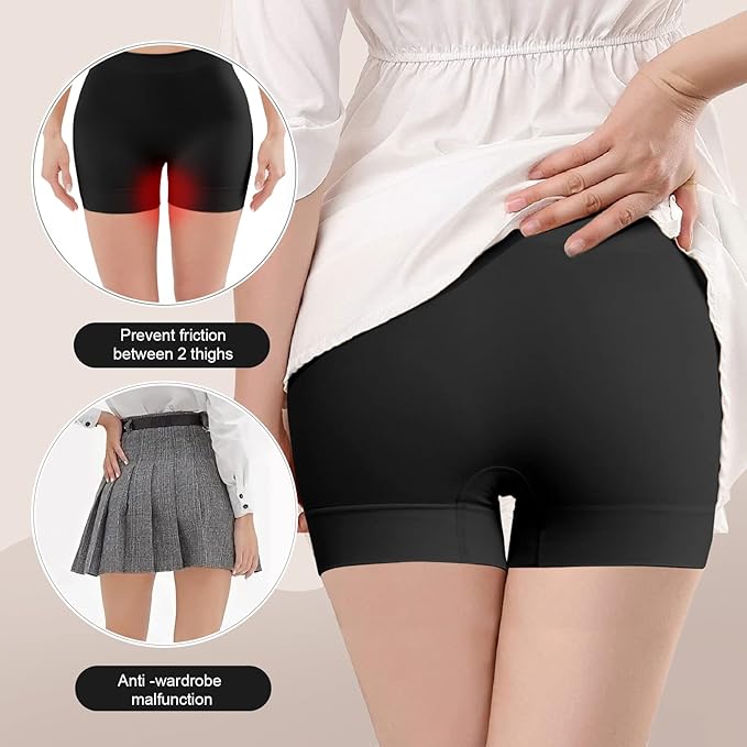 Womens Anti Chafing Shorts Seamless Chub Rub Shorts Boxers Underwear Ultra Soft Yoga shorts Safety Shorts Boyshort for Under Skirt