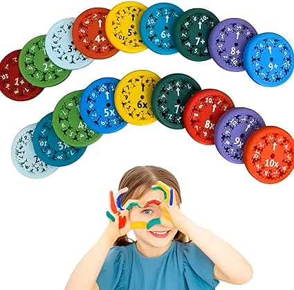 Laven & Ivory Math Fidget Spinner Set - 18 PCS Mathematics Fidget Spinner-Themed Fidget Toys for Focus, and Learning