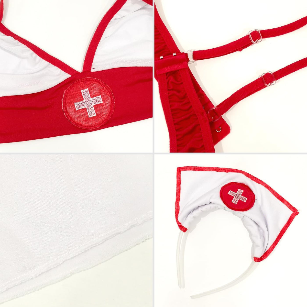 White Nurse Costume - Style C detail