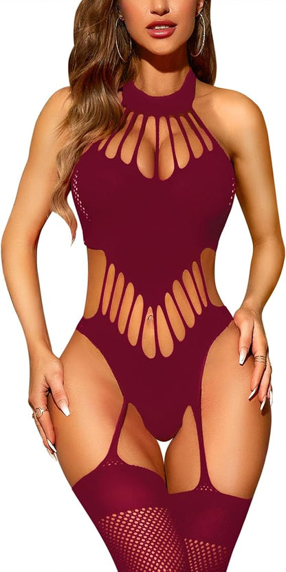 Laven & Ivory Lace Bodysuit for Women - One Piece Lingerie