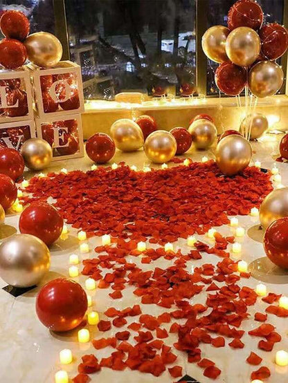 Laven & Ivory Artificial Rose Petals – Romantic Decor for Weddings & Parties- 500 Pcs