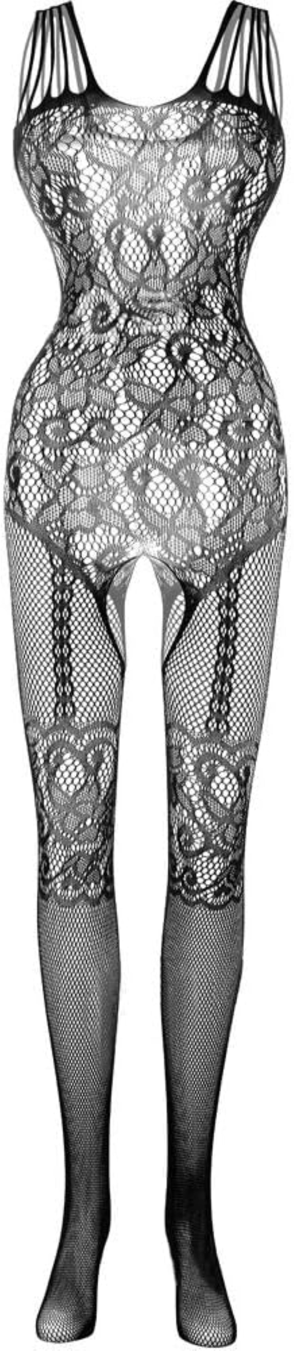 Laven & Ivory Lace Babydoll Nightwear for Women - Mesh Detail