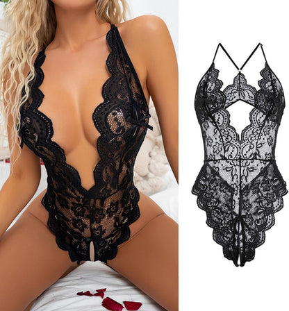 Laven & Ivory Lace Bodysuit for Women - One Piece Lingerie
