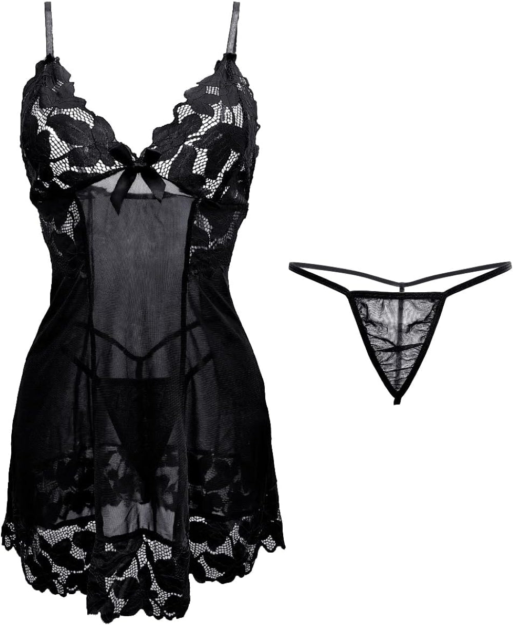 Laven & Ivory Lace Bodysuit for Women - One Piece Lingerie - Floral Lace