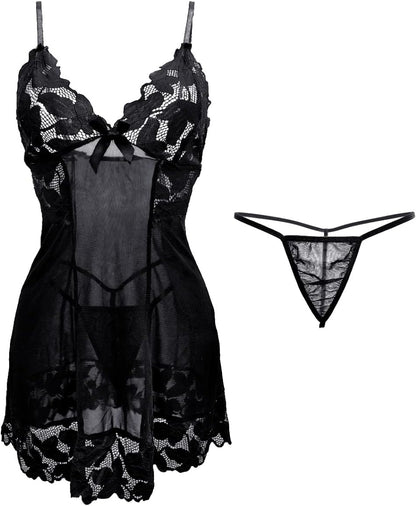 Laven & Ivory Lace Bodysuit for Women - One Piece Lingerie - Floral Lace