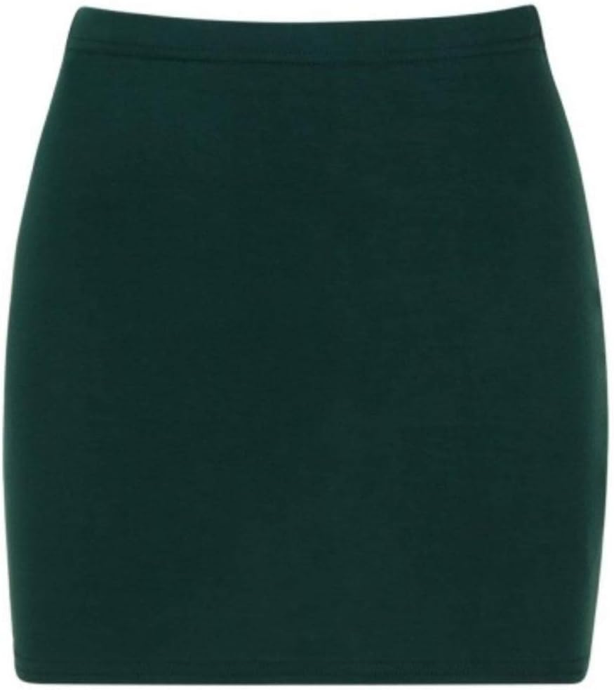 Women’s Bodycon Mini Skirt - Stretchy Short Pencil Skirt with Elasticated High Waistband (UK Sizes 8-22, Multiple Colours)