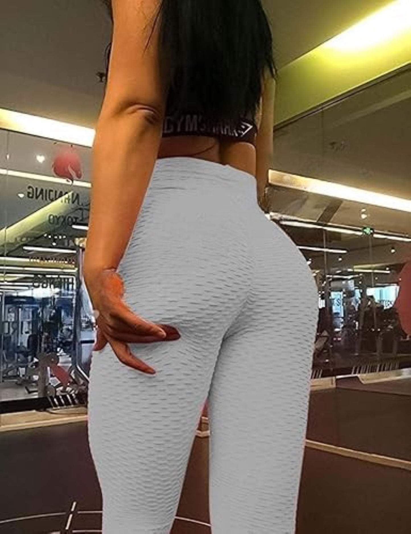 High Waisted Honeycomb Textured Waffle Leggings for Women – Butt-Lifting Scrunch Design, Tummy Control, 4-Way Stretch, Plus Size, Squat-Proof Workout & Yoga Pants