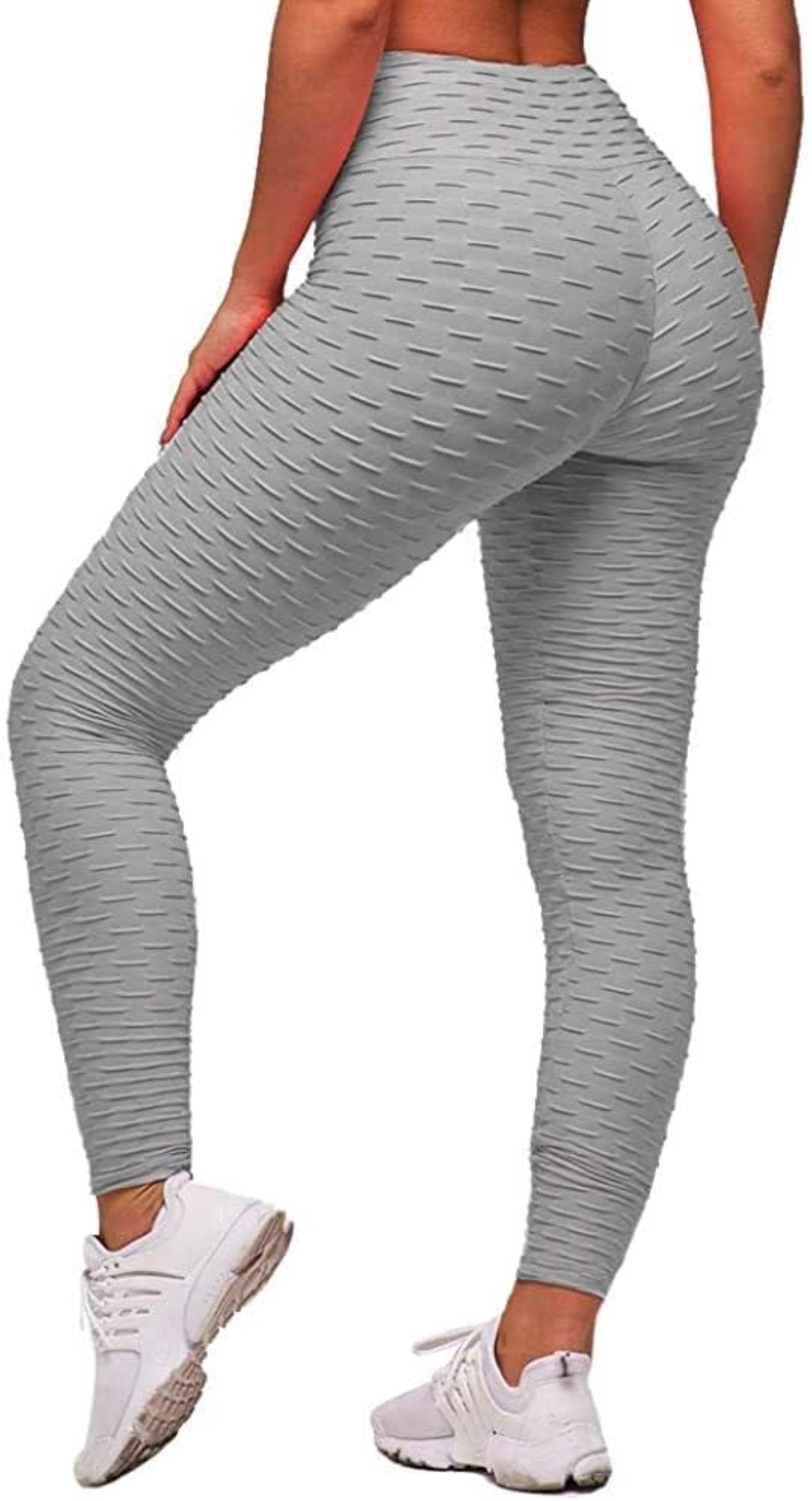 High Waisted Honeycomb Textured Waffle Leggings for Women – Butt-Lifting Scrunch Design, Tummy Control, 4-Way Stretch, Plus Size, Squat-Proof Workout & Yoga Pants