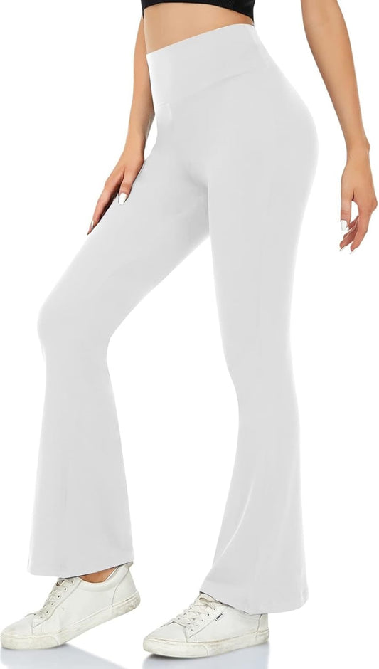 High-Waisted Flared Yoga Pants for Women | Bootcut Tummy Control Leggings | Stretchy Workout & Casual Wear (XS-XL)
