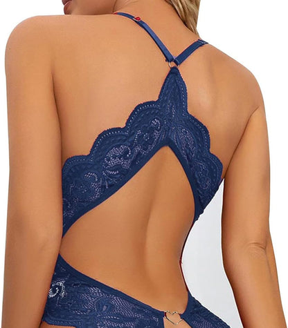 Laven & Ivory Lace Bodysuit for Women - One Piece Lingerie
