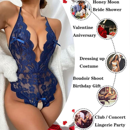 Laven & Ivory Lace Bodysuit for Women - One Piece Lingerie