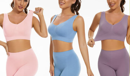 Laven & Ivory Women's Seamless Sports Bra - Wirefree Support