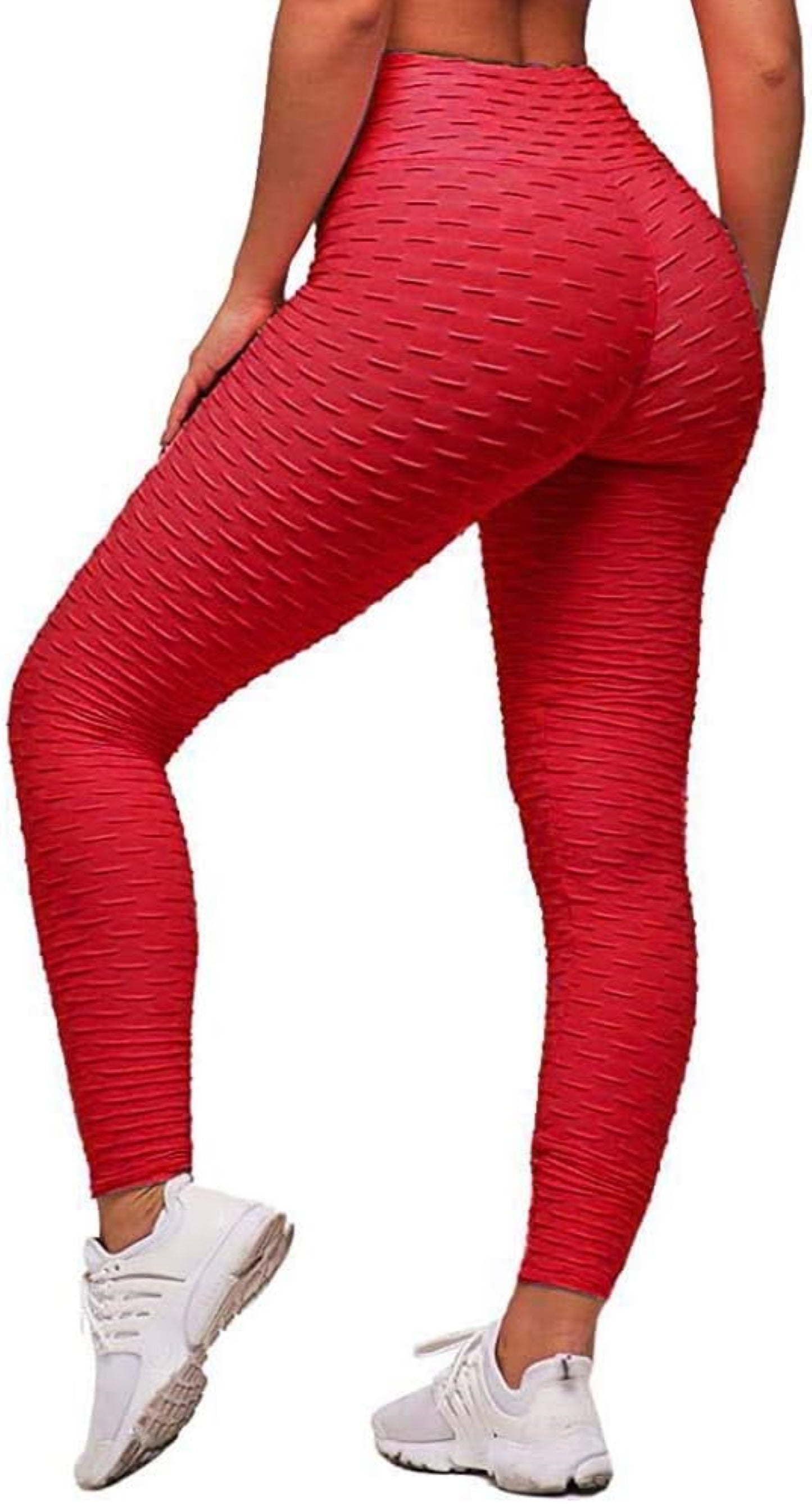 High Waisted Honeycomb Textured Waffle Leggings for Women – Butt-Lifting Scrunch Design, Tummy Control, 4-Way Stretch, Plus Size, Squat-Proof Workout & Yoga Pants