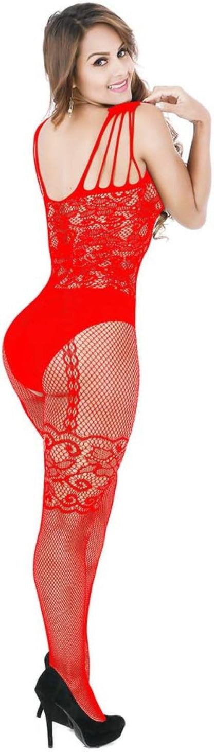 Laven & Ivory Lace Babydoll Nightwear for Women - Mesh Detail