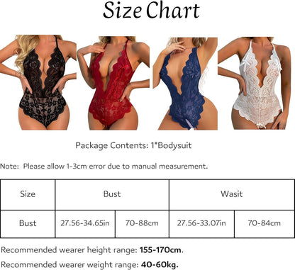 Laven & Ivory Lace Bodysuit for Women - One Piece Lingerie