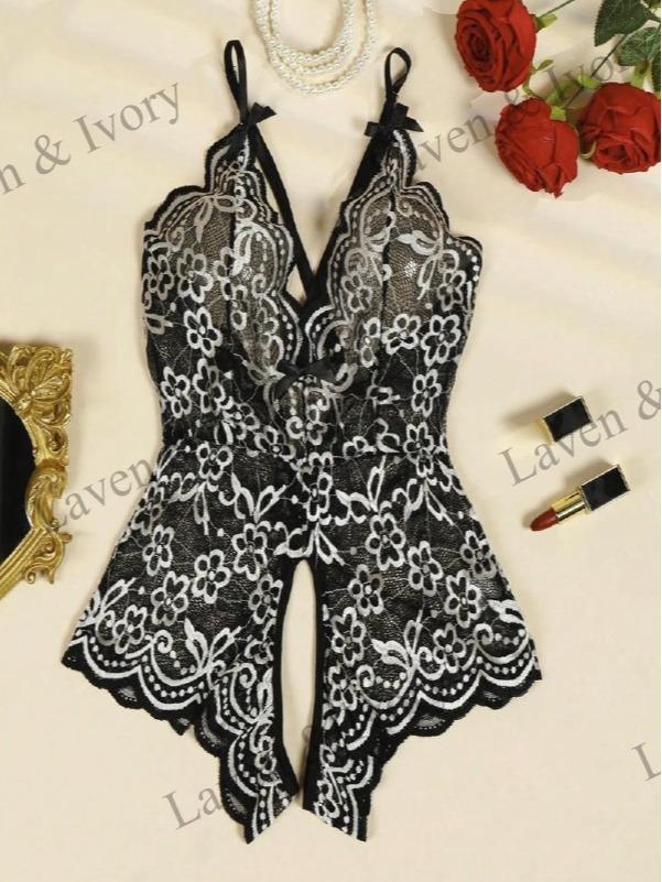 Laven & Ivory Lace Bodysuit for Women - One Piece Lingerie