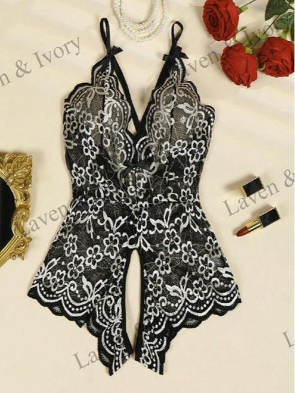 Laven & Ivory Lace Bodysuit for Women - One Piece Lingerie