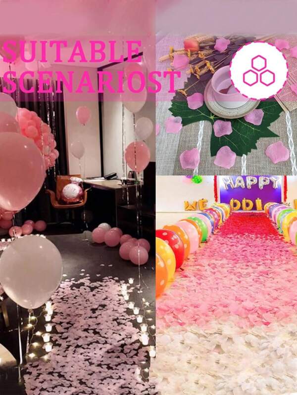 Laven & Ivory Artificial Rose Petals – Romantic Decor for Weddings & Parties- 500 Pcs