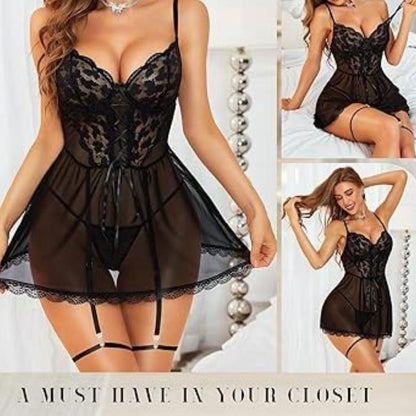 Laven & Ivory Lace Bodysuit for Women - One Piece Lingerie