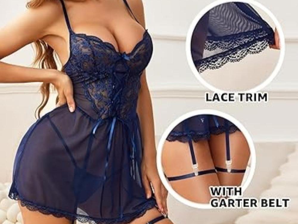 Laven & Ivory Lace Bodysuit for Women - One Piece Lingerie