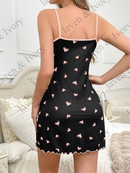 Laven & Ivory Lace Babydoll Nightwear for Women