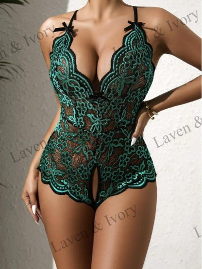 Laven & Ivory Lace Bodysuit for Women - One Piece Lingerie