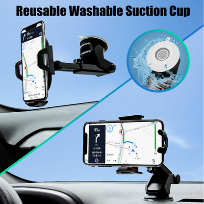 Universal Car Phone Holder 360 Rotation Windscreen Dashboard Suction Mount