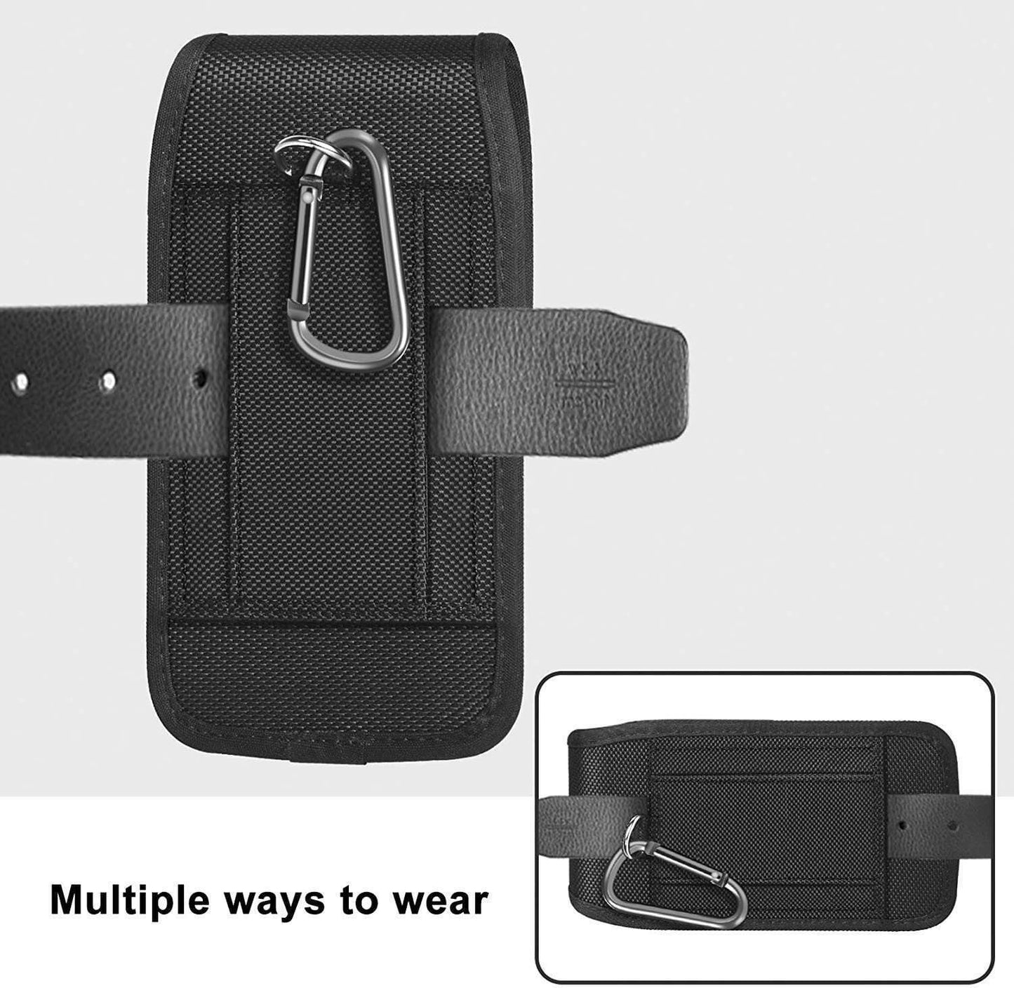 Universal Nylon Mobile Holster Belt Shockproof Phone Pouch for Apple iphone